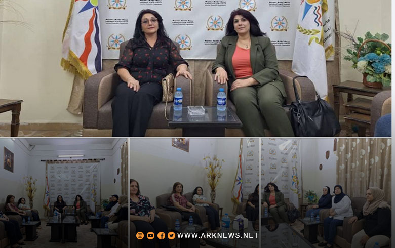 Qamishlo... A delegation from the Kurdistan Women’s Union - Syria visits the headquarters of the Assyrian Democratic Organization