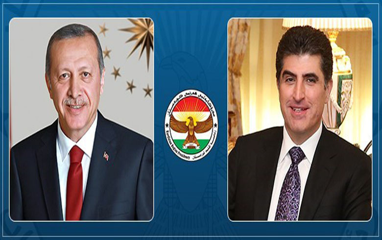 اردوغان يهنئ نيجيرفان بارزاني 