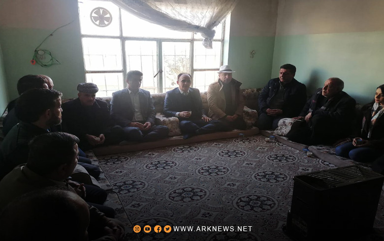 وفد من الحزب الديمقراطي الكوردستاني يزور عائلة المناضل الراحل آزاد شبك 