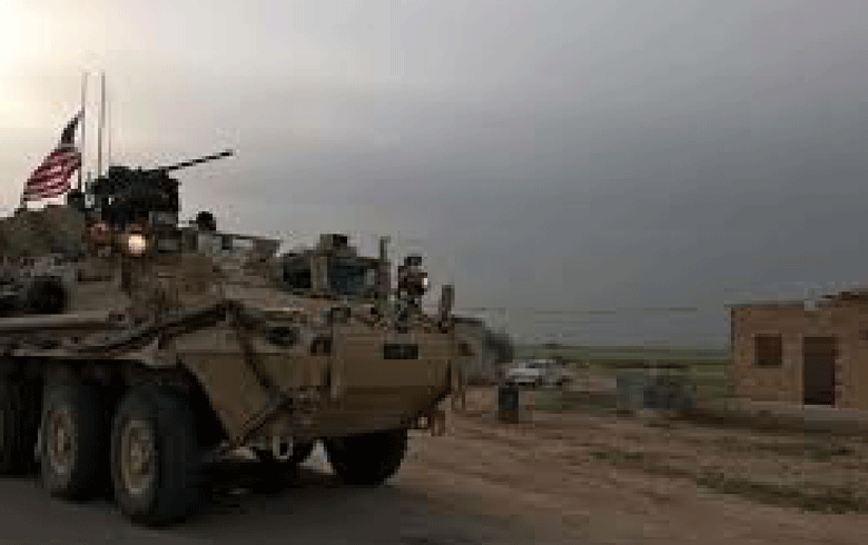 US patrols in Kurdistan Syria near the international border with Turkey