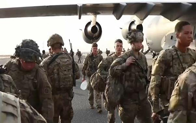 أمریكا سترسل قرابة ( 3000 ) جندي إضافي إلى الشرق الأوسط 