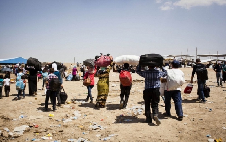 The arrival of a new batch of 600 refugees from Syrian Kurdistan to the Kurdistan Region