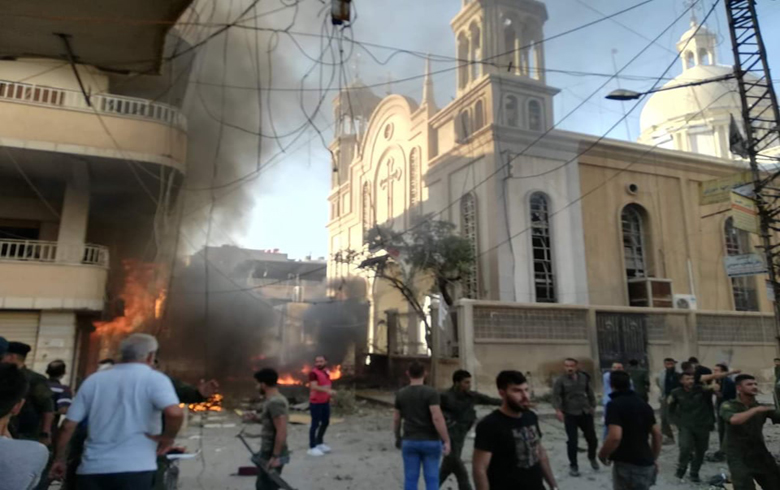 ضحايا وأضرار مادية جراء تفجير حي الوسطى في مدينة قامشلو 
