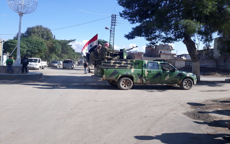 A number of the regime's troops stationed in the city of Derbasiya