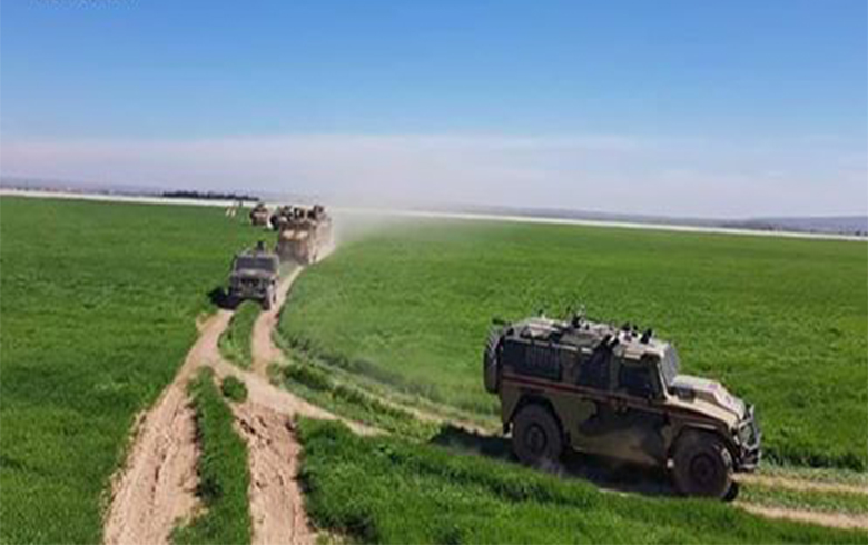 ؤ گەراكە رۆسی توركی یا هەڤبەش  هەڤدەم ل گەل  قەدەغەكرنا هاتوو چوونێ  ل گوندەوارێ  باژارێ كۆبانێ هاتە ئەنجامدان