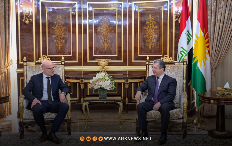 مسرور بارزاني يستقبل كريستيان أولفكه القنصل العام الجديد لألمانيا لدى إقليم كوردستان