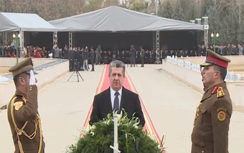 In the presence of Masrour Barzani... Commemoration of the 19th anniversary of the martyrs of the first of February in Erbil