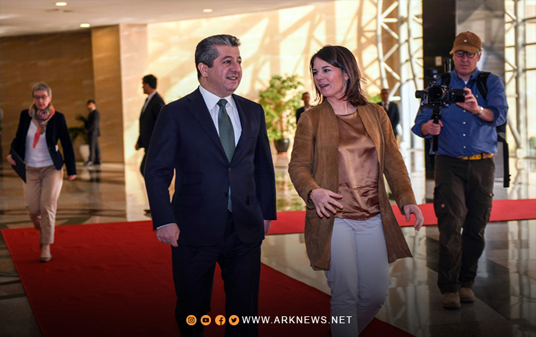 The President of the Kurdistan Regional Government meets with the German Foreign Minister