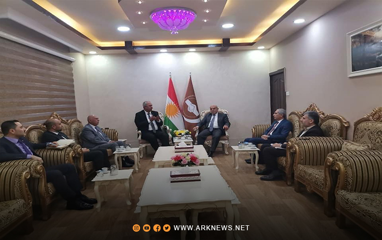 A delegation from the Relations Committee of the ENKS Representative meets the Relations Office of the Kurdistan Islamic Union