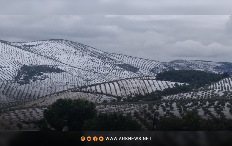 شاهد بالفيديو والصور... جمال جبال عفرين وهي مغطاة بالثلوج  شاهد بالفيديو والصور... جمال جبال عفرين وهي مغطاة بالثلوج