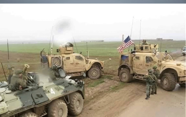 تسيير دوريات متزامنة  امريكية وروسيا - تركيا في كوردستان سوريا