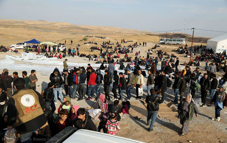 وصول 141 لاجئا سوريا إلى اقليم كوردستان