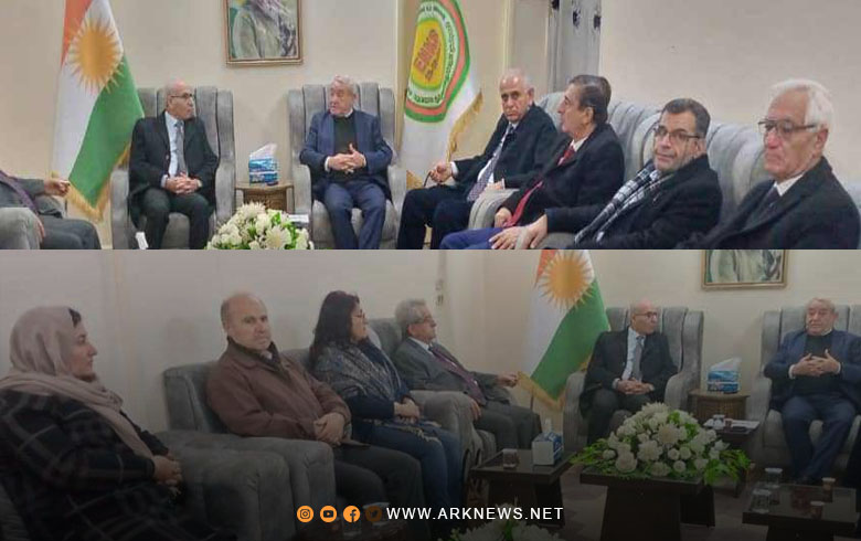 Qamishlo... The head of the Kurdish National Council receives a delegation from the Assyrian Democratic Organization