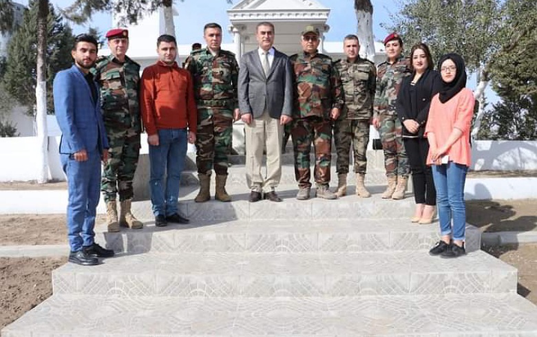 Ali Kuda congratulates Colonel Dilovan Robari on his new position