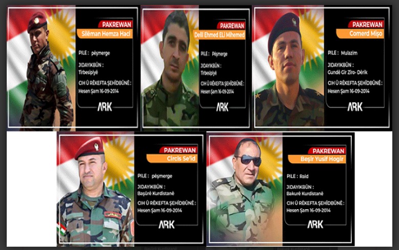 7 sal li ser şehîdbûna 5 pêşmergeyên Leşkerê Roj re derbas dibin 