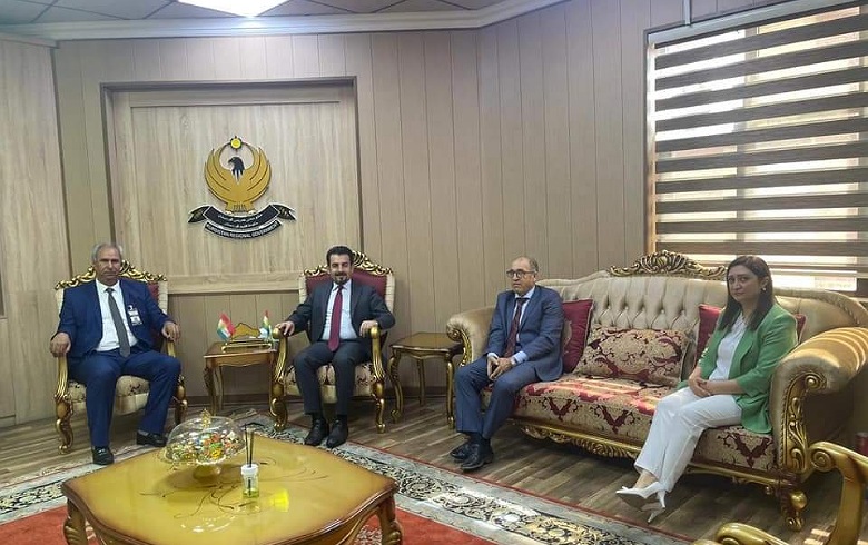 Nûneratiya Herêma Kurdistanê ya ENKSê serdana baregeha wezîrê hundirîn ya Herêma Kurdistanê kir