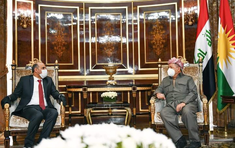 فحوى لقاء الرئيس مسعود بارزاني ورئيس تيار الغد السوري