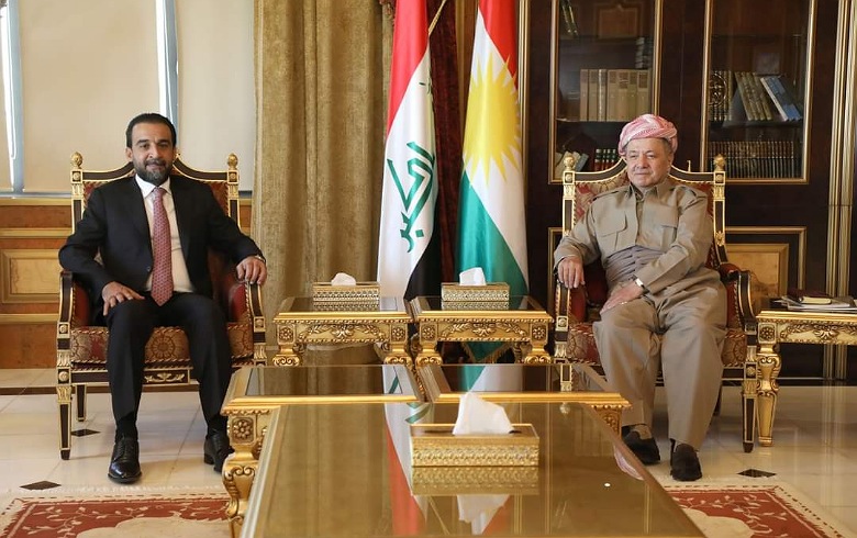 الرئيس بارزاني والحلبوسي يؤكدان على أهمية إجراء انتخابات مبكرة بعد تهيئة المتطلبات القانونية