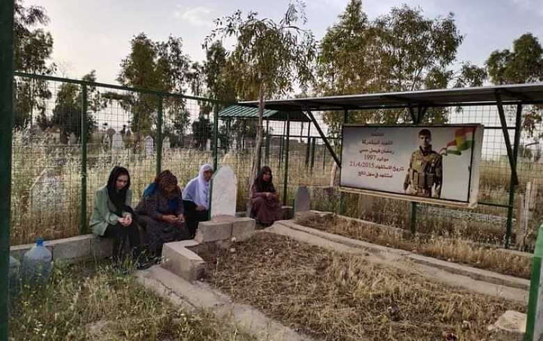 Kawergosik camp... The sixth annual commemoration of the martyrdom of the Peshmerga, Ramadan Hissy