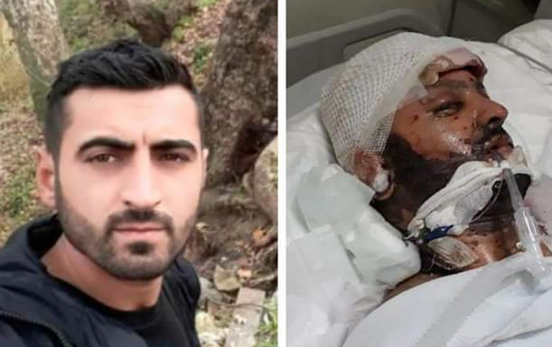 Afrin… A young Kurdish man martyred of his wounds in the Kawa roundabout explosion