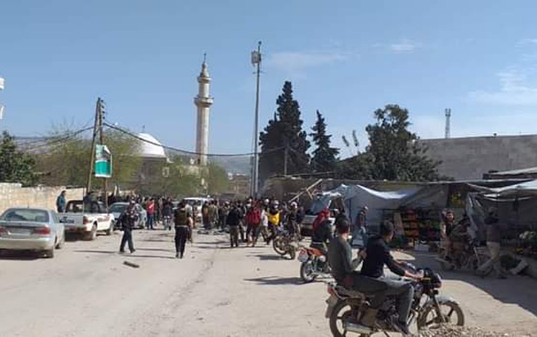 Afrin.. Two explosions and material damage 