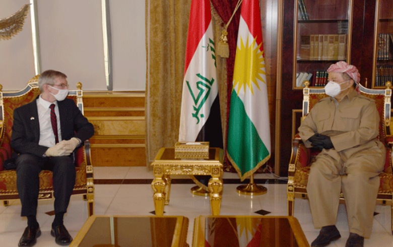الرئيس بارزاني يستقبل القنصل الأمريكي العام