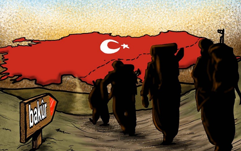 Activists launch the hash tag: PKK your field struggle is northern Kurdistan 