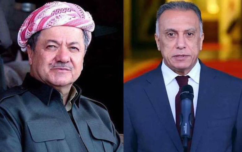 مضمون الاتصال الهاتفي بين الرئيس بارزاني ورئيس الوزراء العراقي