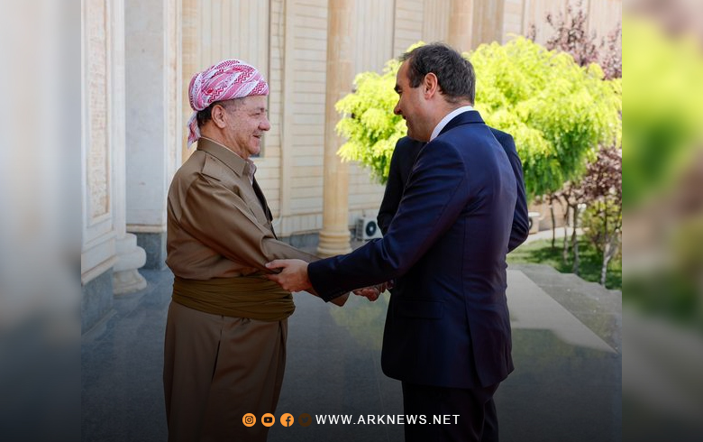 الرئيس بارزاني يستقبل وزير الدفاع الفرنسي