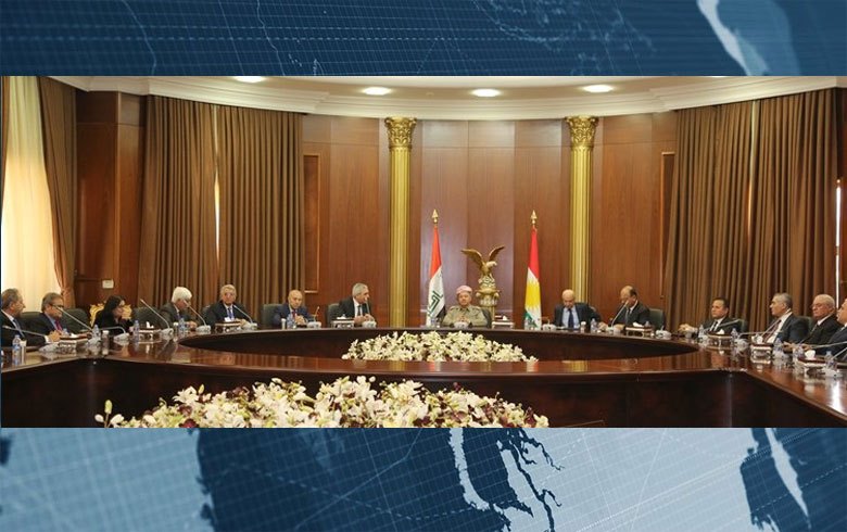 Serok Barzanî li gel Serkirdayetiya PDK-S civiya