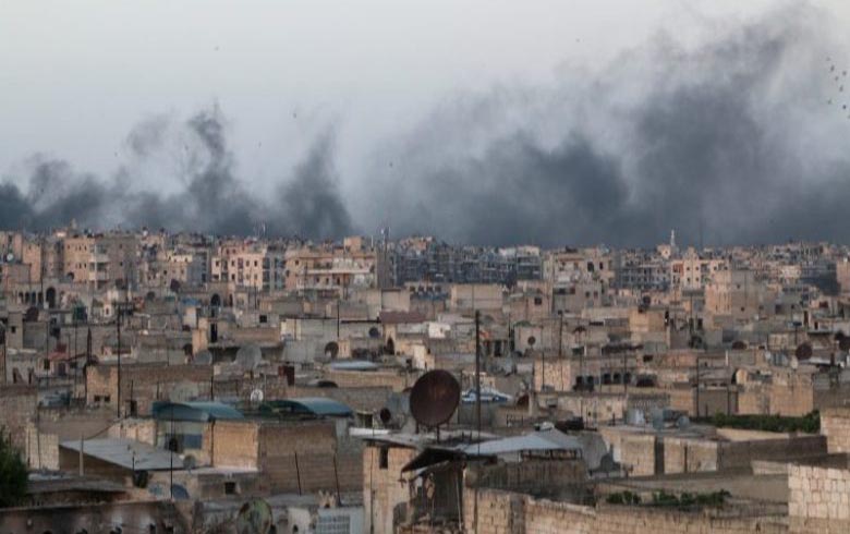 Russian warplanes hit an area west of Aleppo city, killing five civilians