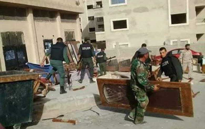 “Homeland Army” loots civilians’ properties in Maarrat Al-Nu’man and Kafr Nubil