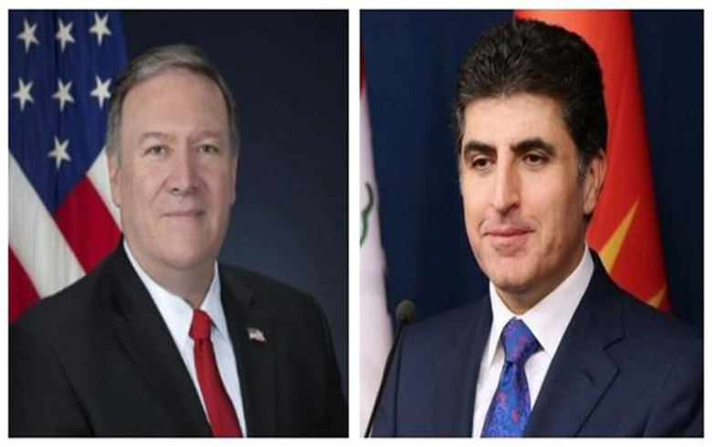 نيجرفان بارزاني يتلقى اتصالاً هاتفياً من وزير الخارجية الأمريكي