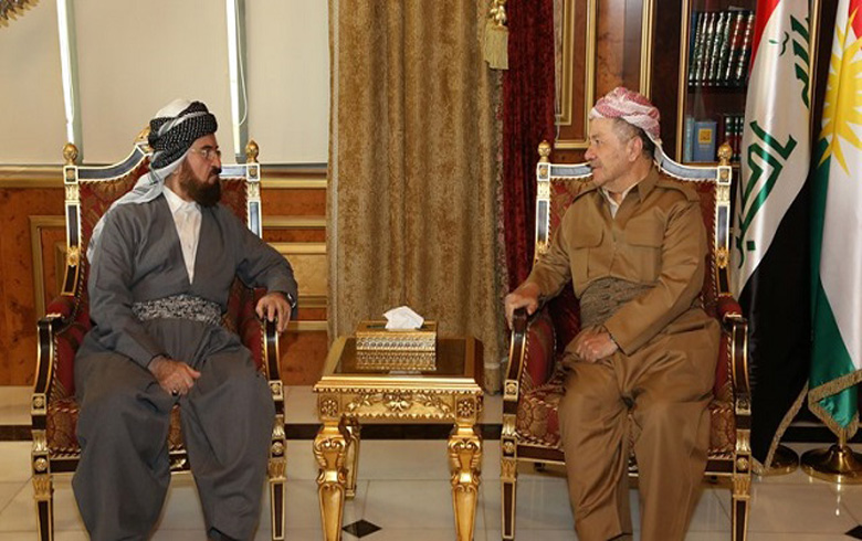الرئيس بارزاني يستقبل الأمين العام للإتحاد العالمي لعلماء المسلمين