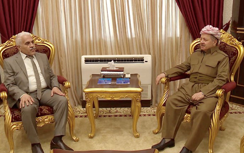 سەرۆك بارزانی پێشوازی لە عەبدوڵڕەحمان ئاپۆ كر