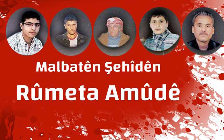 What are the conditions for the families of the martyrs of the Amouda massacre to reconciliation with YPG?