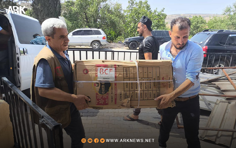 بارزاني الخيرية تقدم المساعدات لمستشفى السلام بعفرين