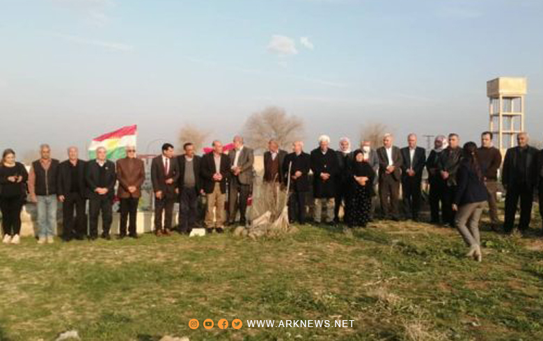 Derik locality of the Kurdish National Council commemorates the immortal birth of Barzani by visiting the tombs of the martyrs
