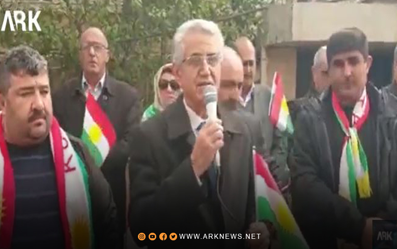 Mihemed Ismaîl gotina ENKS di Roja Ala Kurdistanî de pêşkêş kir