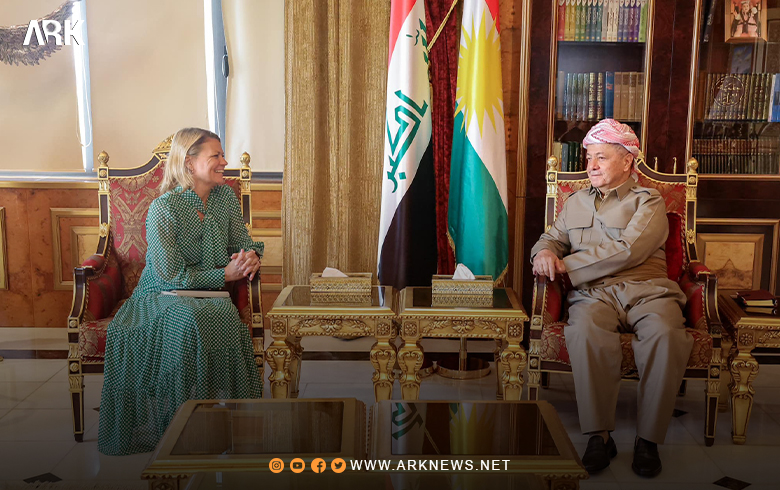 الرئيس بارزاني يستقبل نائبة السفير والقنصل البريطاني الجديد في إقليم كوردستان