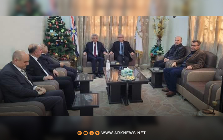 A delegation from the PDK-S leadership visits the Assyrian organization in Qamishlo