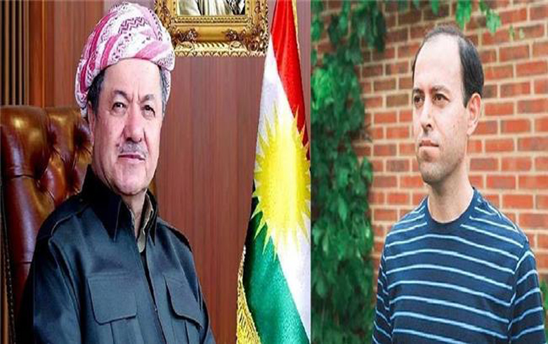 Serok Barzanî pîrozbahî li zanayê kurd Koçer Bîrkar kir