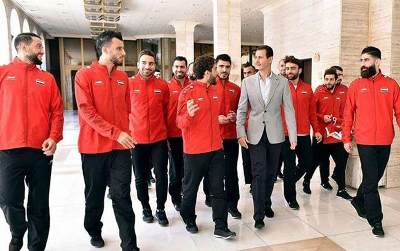 قسد تشجع منتخب البراميل 