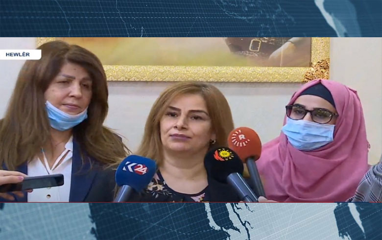 Erbil... A young Yazidi survivor from ISIS returns to her family