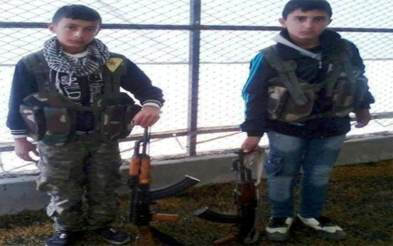 منظمة حقوق الإنسان : YPG  تجنّد الأطفال 