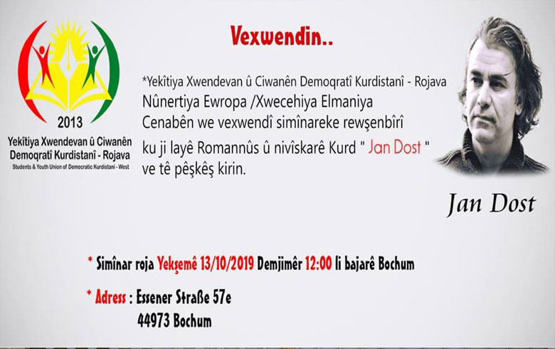 A poetic evening of the writer Jan Dost