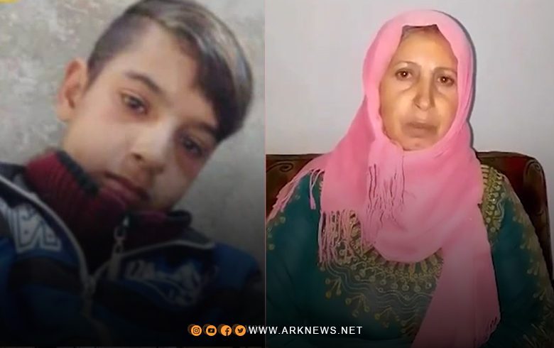 The mother of the child, Muhammad Khalil, appeals through ARK for the release of her son, who was kidnapped by the SDF