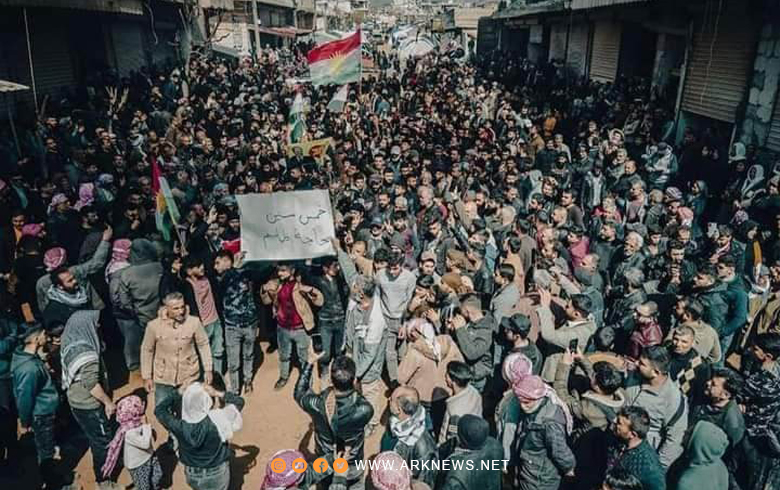 ئەنەكەسێ ل هەولێرێ نەرازیبوونا شەهیدكرنا وەلاتیێن كورد ل جندرێسێ نیشان دده 
