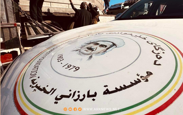 A new aid convoy of the Barzani Charity Foundation arrives in Afrin