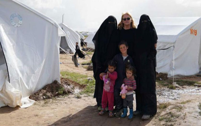 Australian woman meets her grandchildren at al-Hol camp in Syria